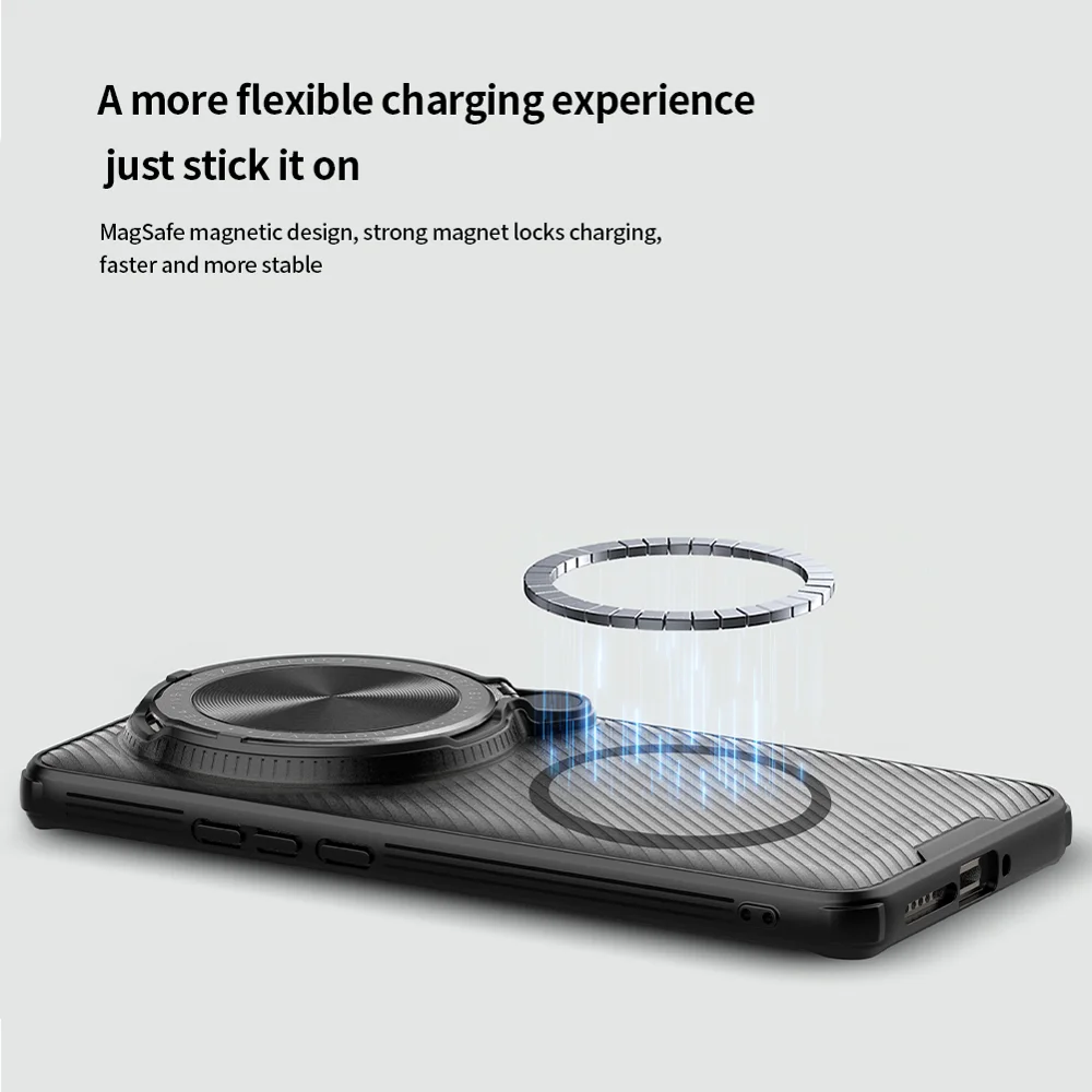 NILLKIN Camshield Prop Magnetic Translucent Series For Xiaomi 15 Ultra Case Compatible with MagSafe TPU+PC Phone Cover with Camera Lid-Cellmalls