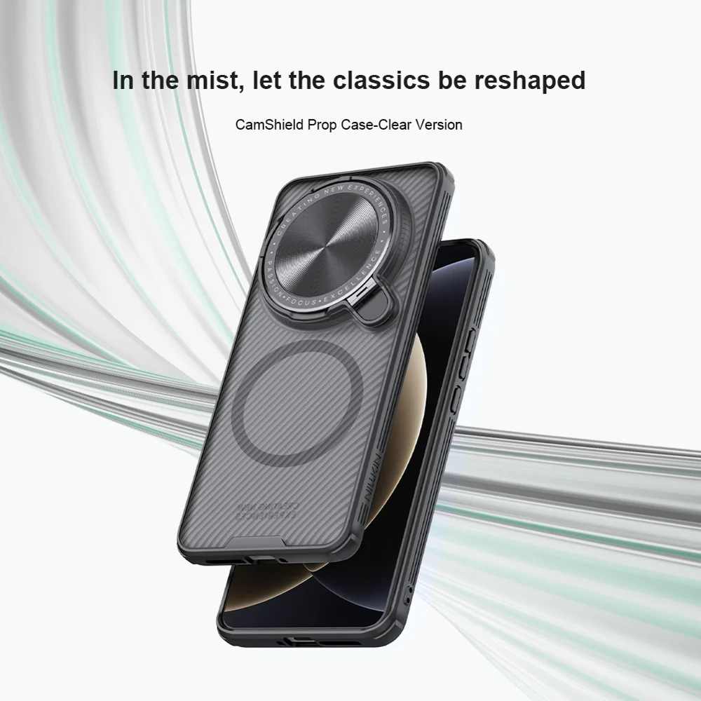 NILLKIN Camshield Prop Magnetic Translucent Series For Xiaomi 15 Ultra Case Compatible with MagSafe TPU+PC Phone Cover with Camera Lid-Cellmalls