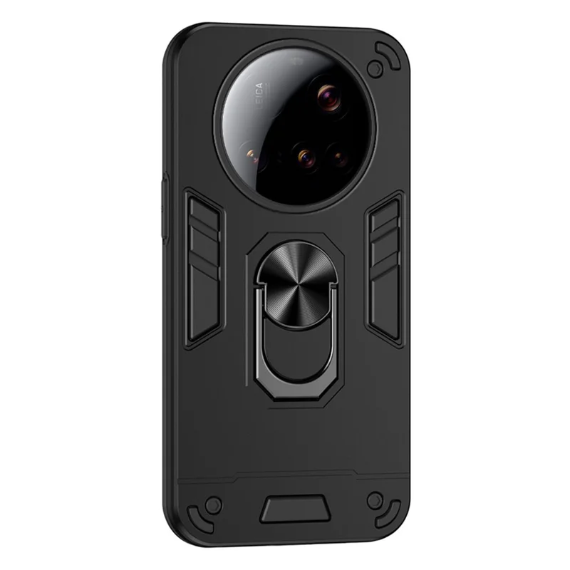 For Xiaomi 15 Ultra Case PC + TPU Drop Defend Phone Cover with Ring Kickstand - Green-Cellmalls