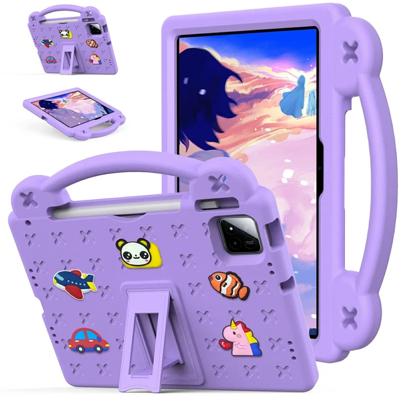 For Xiaomi Pad 7 Pro  /  Pad 7 Case Kids EVA Tablet Cover - Purple-Cellmalls