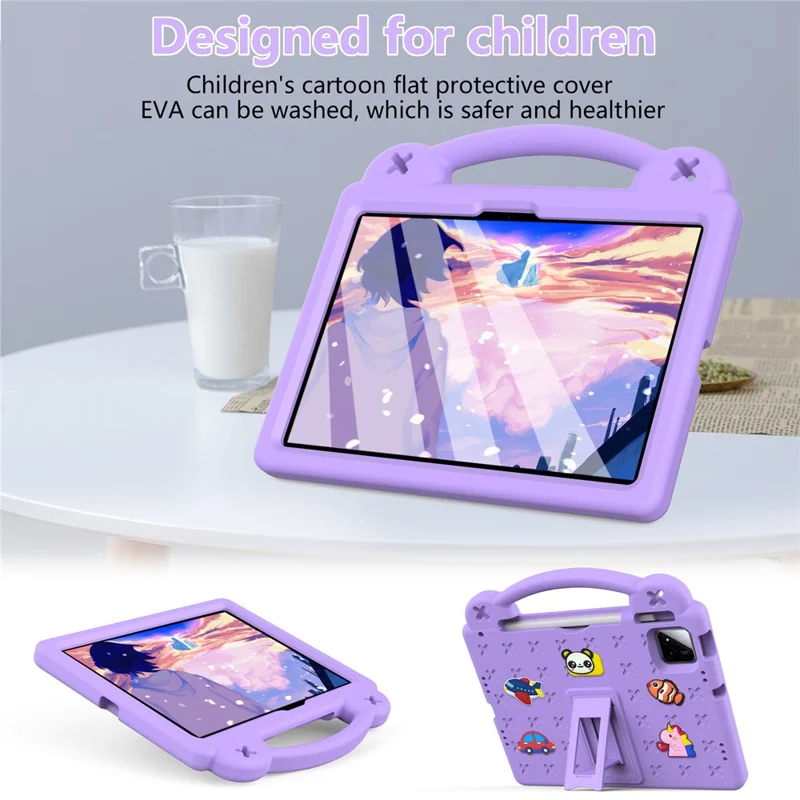 For Xiaomi Pad 7 Pro  /  Pad 7 Case Kids EVA Tablet Cover - Purple-Cellmalls