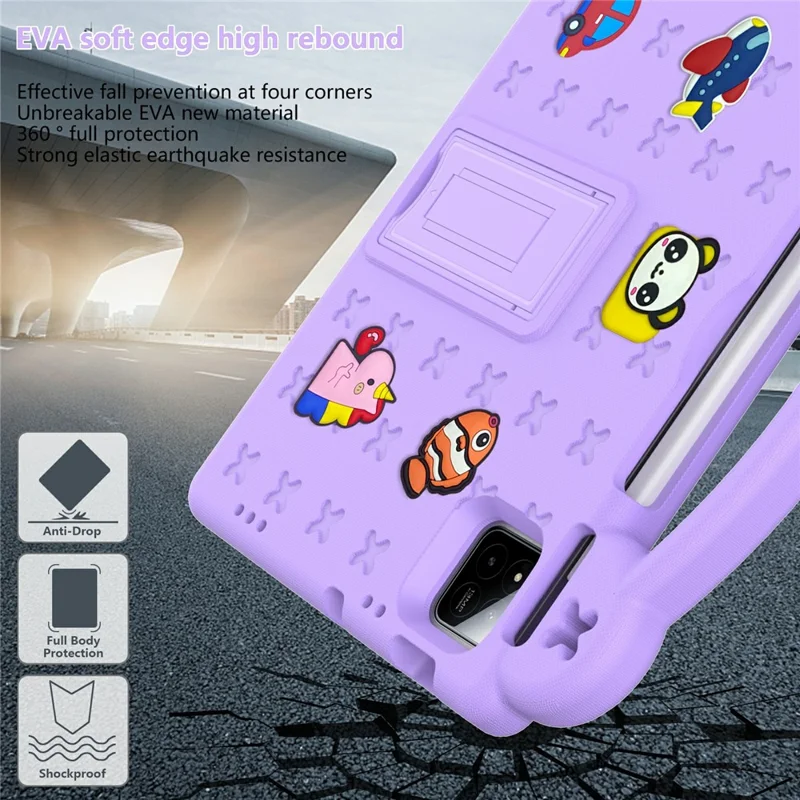 For Xiaomi Pad 7 Pro  /  Pad 7 Case Kids EVA Tablet Cover - Purple-Cellmalls