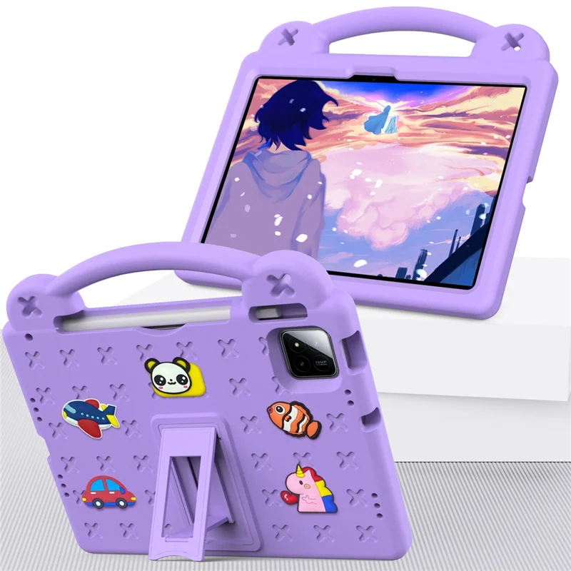 For Xiaomi Pad 7 Pro  /  Pad 7 Case Kids EVA Tablet Cover - Purple-Cellmalls
