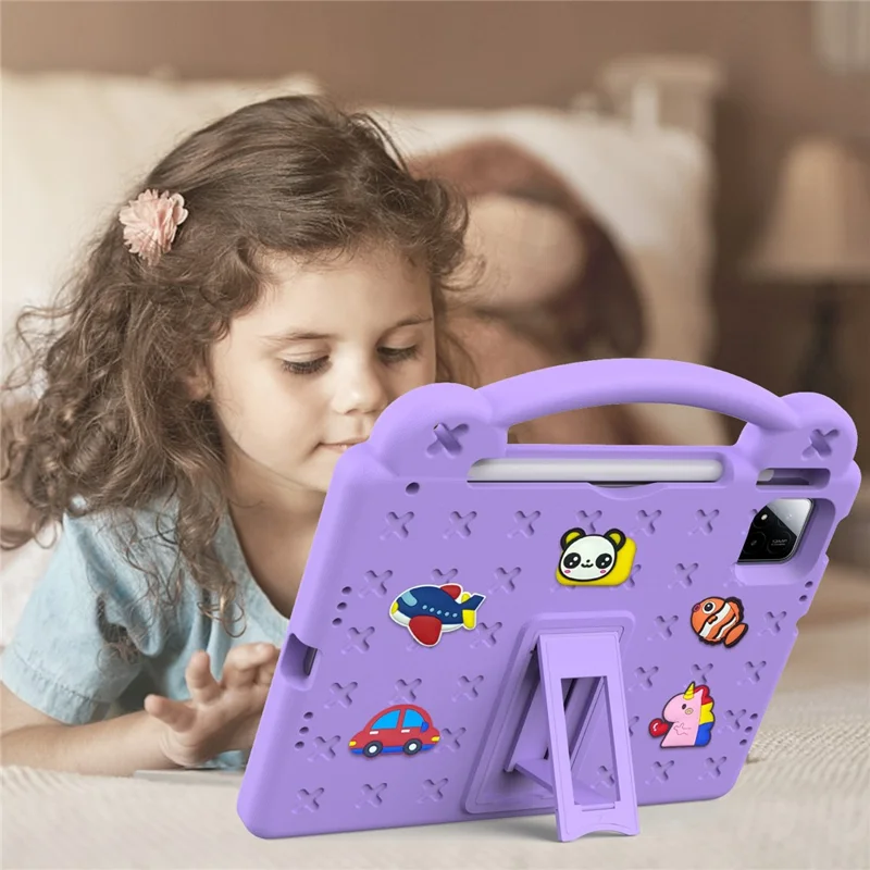 For Xiaomi Pad 7 Pro  /  Pad 7 Case Kids EVA Tablet Cover - Purple-Cellmalls