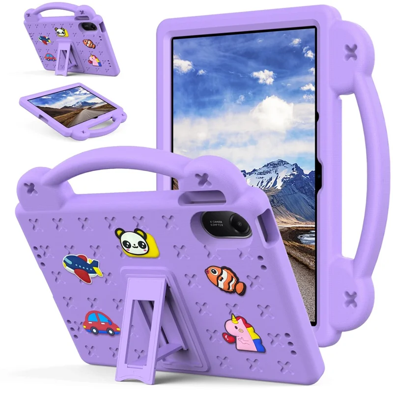 For Xiaomi Redmi Pad 2 Case Kids EVA Tablet Cover - Purple-Cellmalls
