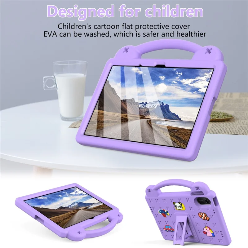 For Xiaomi Redmi Pad 2 Case Kids EVA Tablet Cover - Purple-Cellmalls