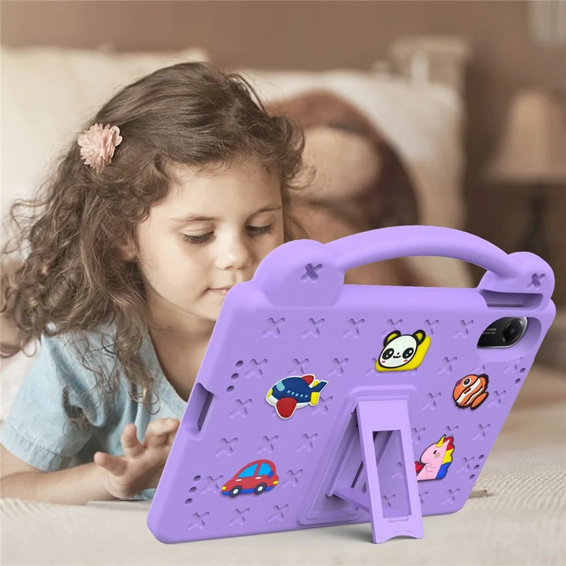 For Xiaomi Redmi Pad 2 Case Kids EVA Tablet Cover - Purple-Cellmalls