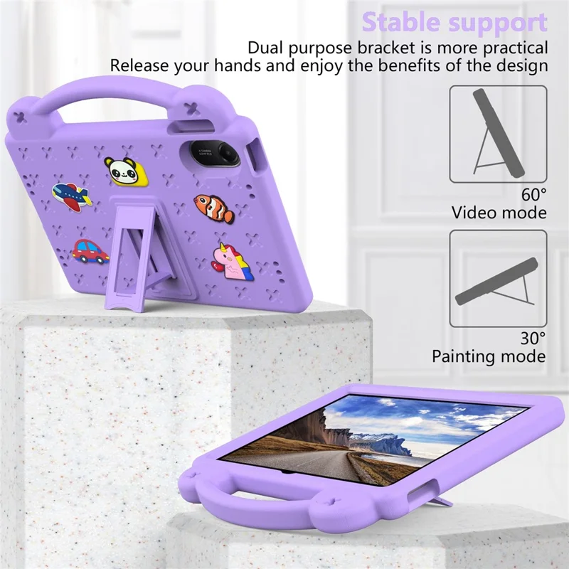 For Xiaomi Redmi Pad 2 Case Kids EVA Tablet Cover - Purple-Cellmalls