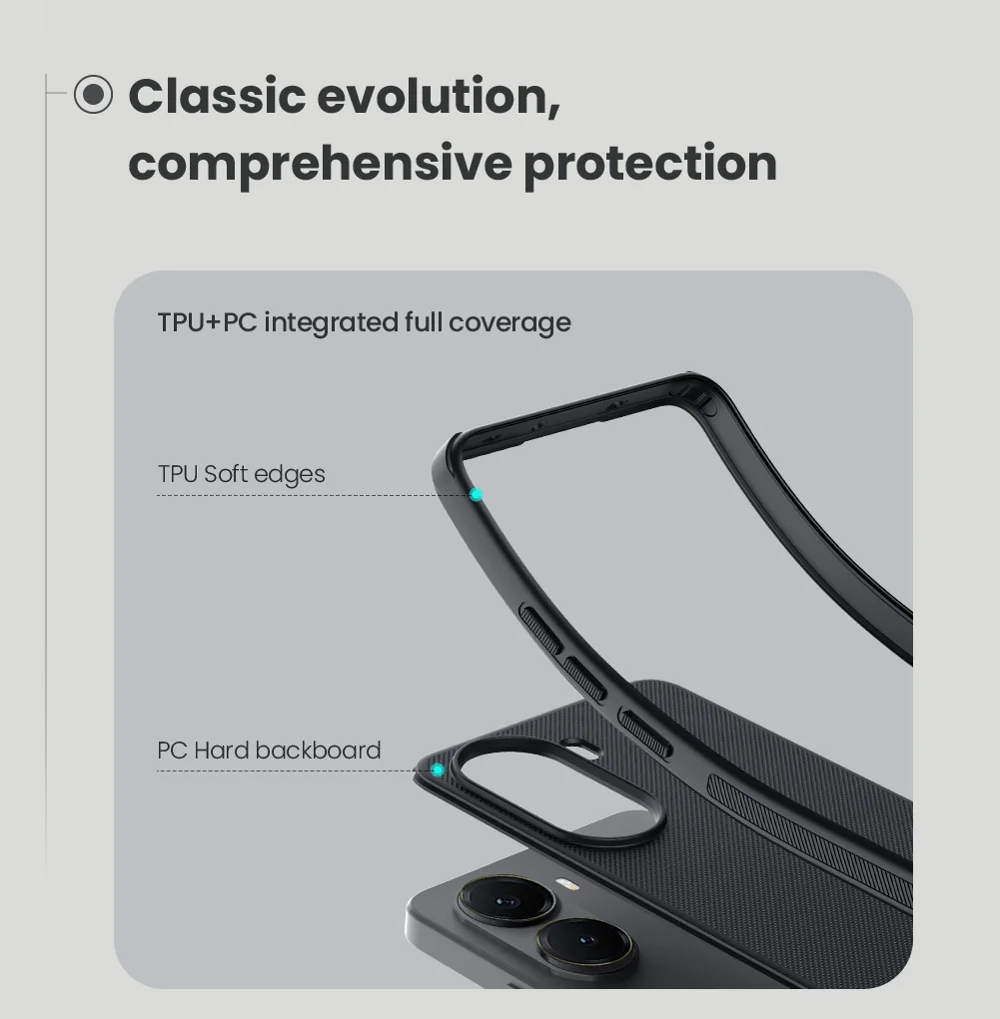NILLKIN Frosted Shield Pro for Xiaomi Poco X7 Pro 5G Case Compatible with MagSafe PC + TPU Phone Cover-Cellmalls