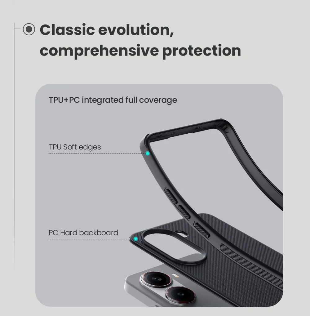 NILLKIN Frosted Shield Pro for Xiaomi Redmi Turbo 4 5G Case Compatible with MagSafe PC + TPU Phone Cover-Cellmalls