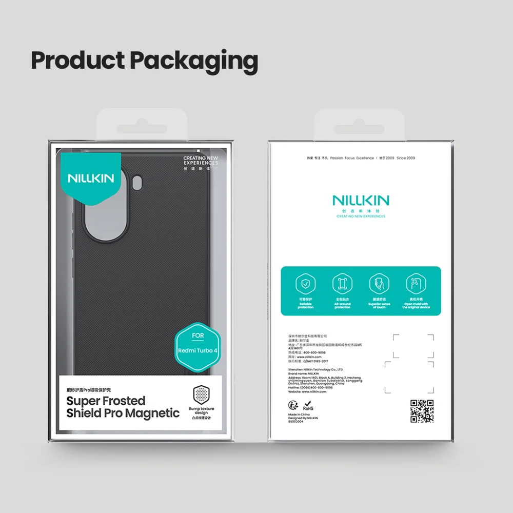 NILLKIN Frosted Shield Pro for Xiaomi Redmi Turbo 4 5G Case Compatible with MagSafe PC + TPU Phone Cover-Cellmalls