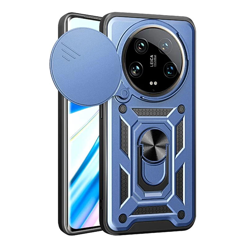 For Xiaomi 14 Ultra Phone Cover Camera Protection Bump Proof PC+TPU Back Case - Black-Cellmalls