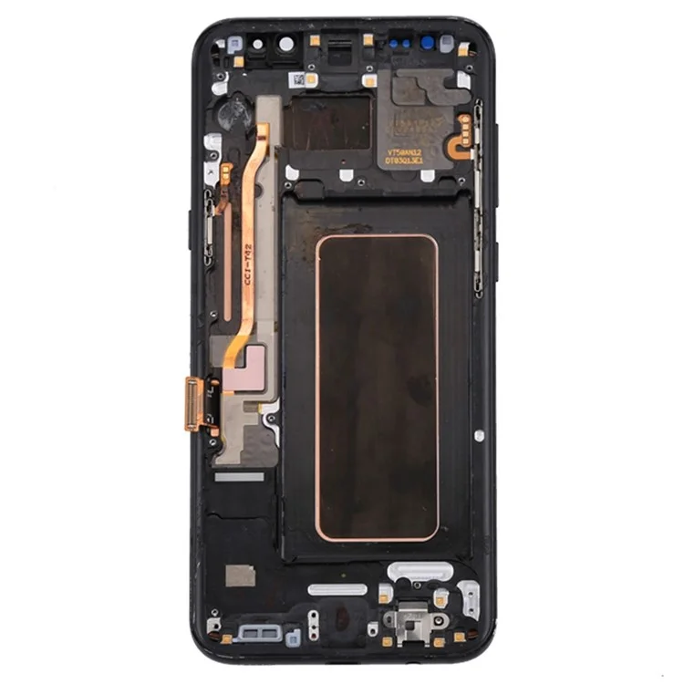 OEM Screen and Digitizer Assembly + Frame + Small Parts Replacement for Samsung Galaxy S8+ G955 - Black-Cellmalls