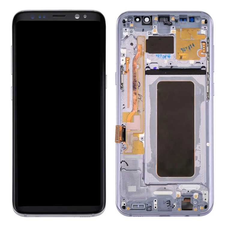 OEM Screen and Digitizer Assembly + Frame + Small Parts Replacement for Samsung Galaxy S8+ G955 - Black-Cellmalls