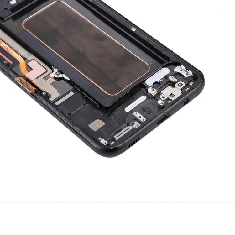 OEM Screen and Digitizer Assembly + Frame + Small Parts Replacement for Samsung Galaxy S8+ G955 - Black-Cellmalls