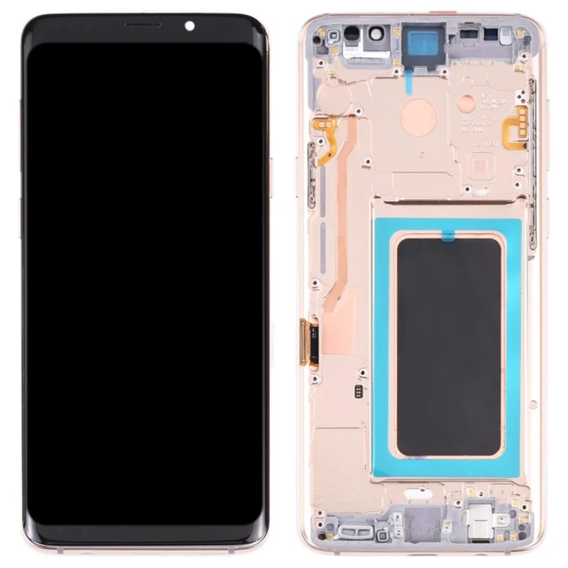 OEM LCD Screen and Digitizer Assembly + Frame Part (without Logo) for Samsung Galaxy S9 G960 - Black-Cellmalls