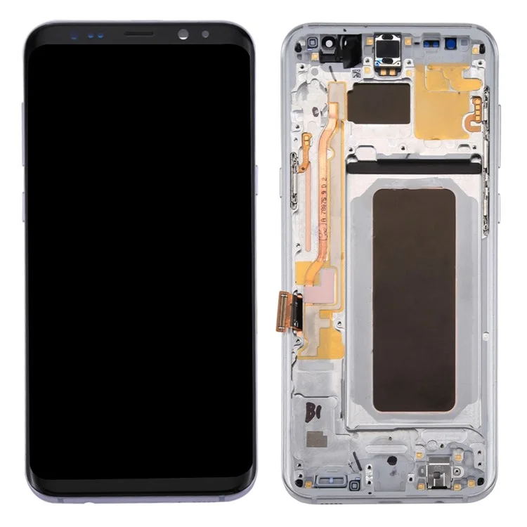 OEM Screen and Digitizer Assembly + Frame + Small Parts Replacement for Samsung Galaxy S8+ G955 - Black-Cellmalls