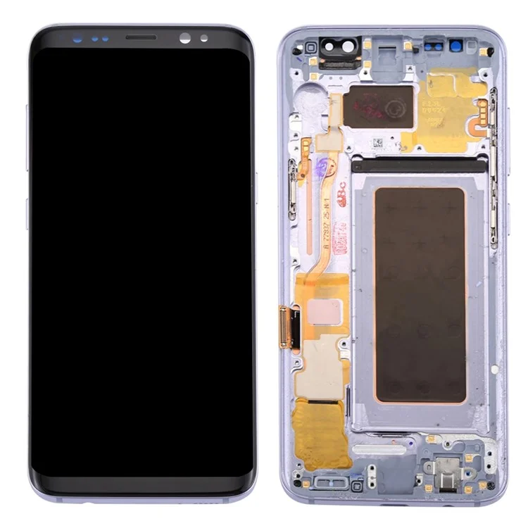 OEM Part Screen and Digitizer Assembly + Frame + Small Parts for Samsung Galaxy S8 G950 - Black-Cellmalls