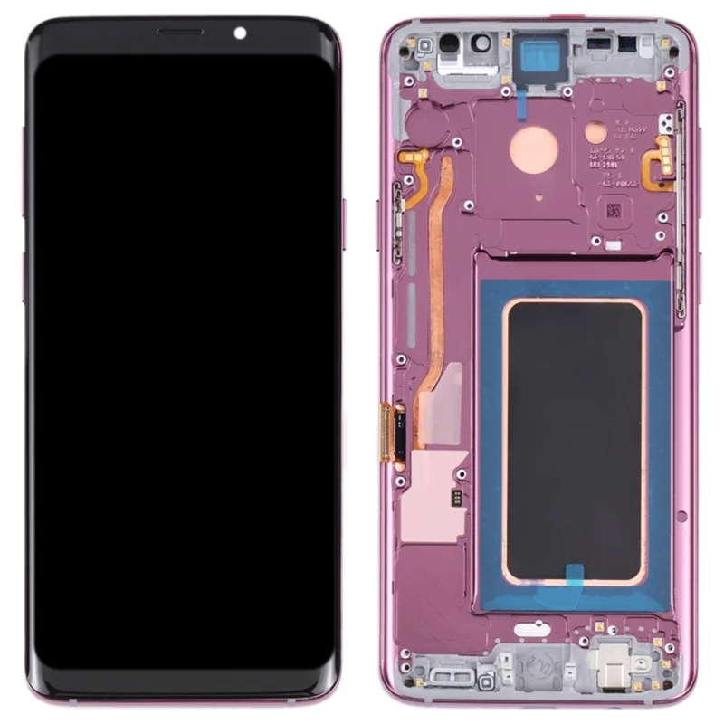 OEM LCD Screen and Digitizer Assembly + Frame Part (without Logo) for Samsung Galaxy S9 G960 - Black-Cellmalls