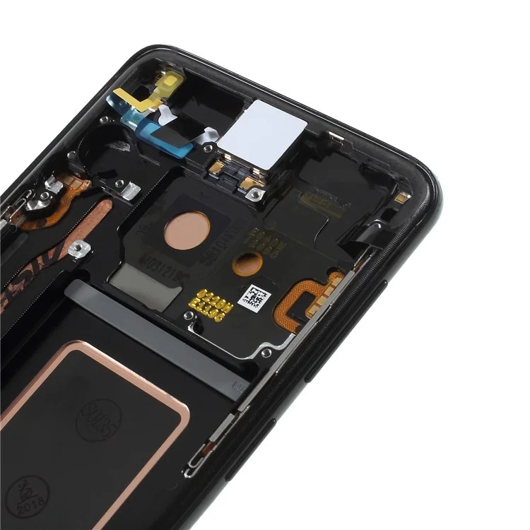 OEM LCD Screen and Digitizer Assembly + Frame Part (without Logo) for Samsung Galaxy S9 G960 - Black-Cellmalls