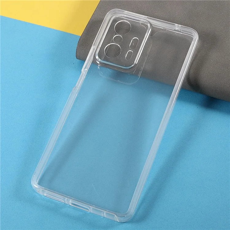 Full Protection Clear 2-in-1 Hard PC Back+PET Front Cover+TPU Edge Hybrid Mobile Phone Case Phone Shell for Xiaomi 11T / Xiaomi 11T Pro-Cellmalls