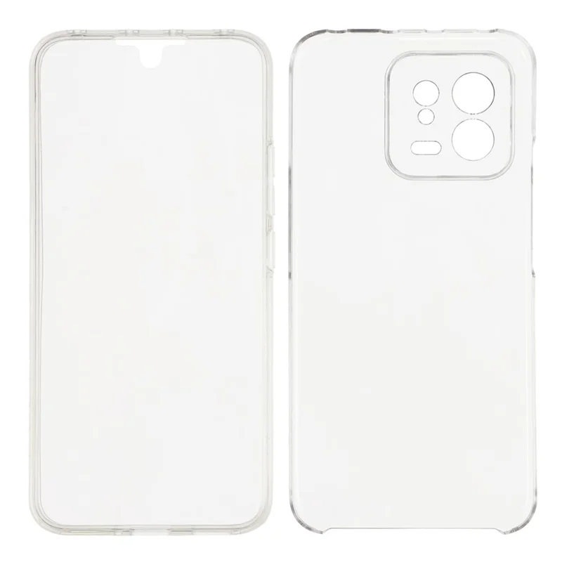 For Xiaomi 13 Case TPU Frame Clear Acrylic Back Phone Cover with PET Film-Cellmalls
