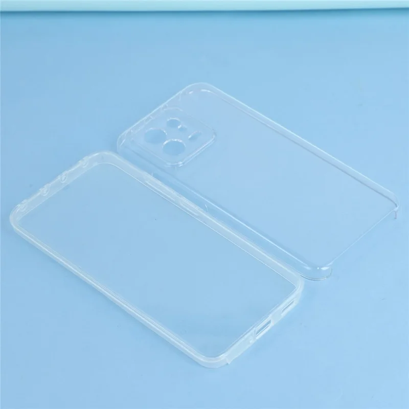 For Xiaomi 13 Case TPU Frame Clear Acrylic Back Phone Cover with PET Film-Cellmalls