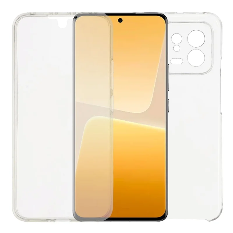 For Xiaomi 13 Case TPU Frame Clear Acrylic Back Phone Cover with PET Film-Cellmalls