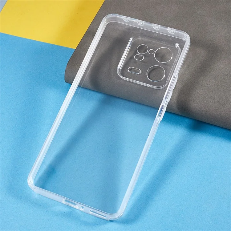 For Xiaomi 13 Pro 5G Protective Case Anti-Drop Shell TPU Frame + Acrylic Back + PET Front Cover Phone Case-Cellmalls