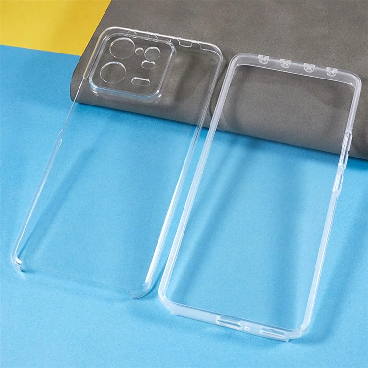 For Xiaomi 13 Pro 5G Protective Case Anti-Drop Shell TPU Frame + Acrylic Back + PET Front Cover Phone Case-Cellmalls