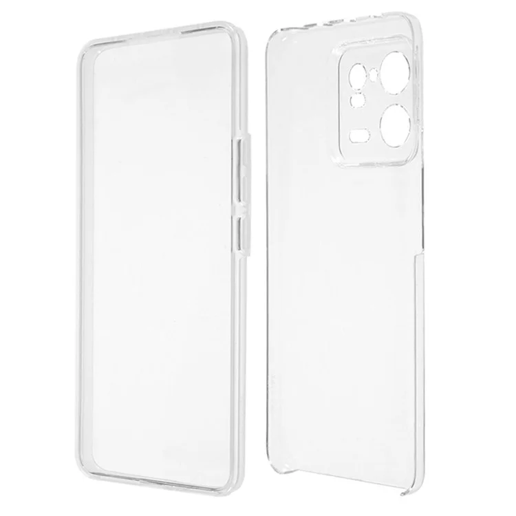 For Xiaomi 13 Pro 5G Protective Case Anti-Drop Shell TPU Frame + Acrylic Back + PET Front Cover Phone Case-Cellmalls
