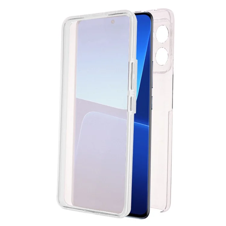 For Xiaomi 13 Pro 5G Protective Case Anti-Drop Shell TPU Frame + Acrylic Back + PET Front Cover Phone Case-Cellmalls