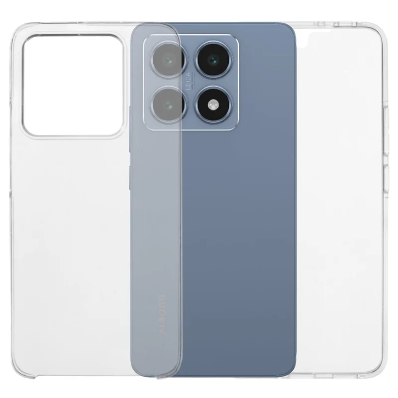For Xiaomi 14T Case TPU Frame Clear Acrylic Back Phone Cover with PET Film-Cellmalls