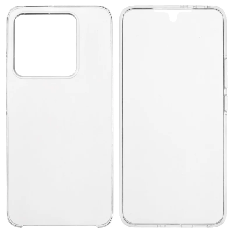 For Xiaomi 14T Case TPU Frame Clear Acrylic Back Phone Cover with PET Film-Cellmalls