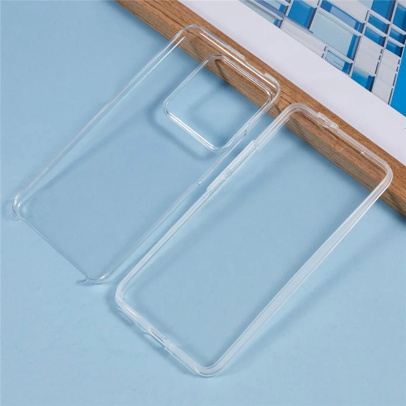 For Xiaomi 14T Pro Case TPU Frame Clear Acrylic Back Phone Cover with PET Film-Cellmalls
