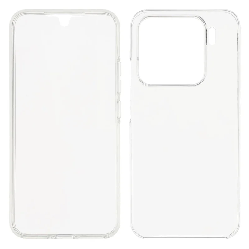 For Xiaomi 15 Case TPU Frame Clear Acrylic Back Phone Cover with PET Film-Cellmalls