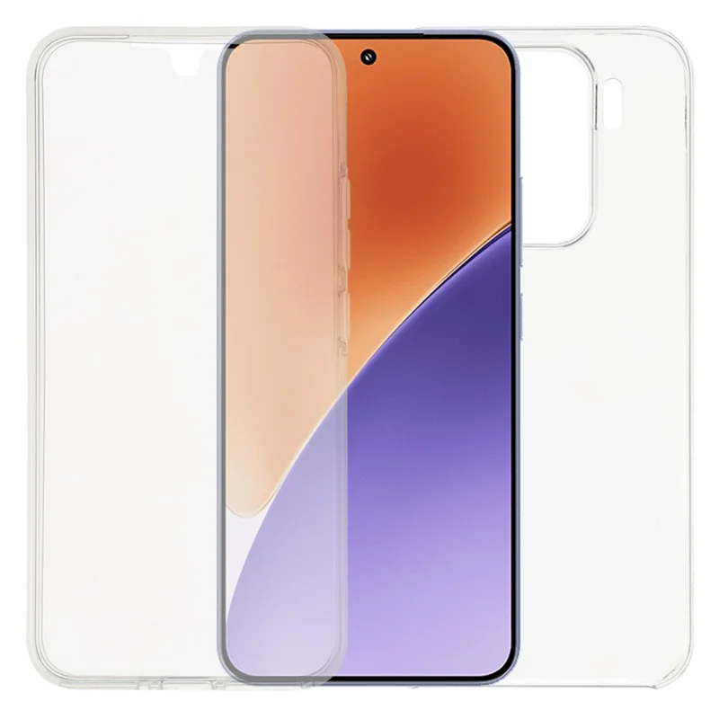 For Xiaomi 15 Case TPU Frame Clear Acrylic Back Phone Cover with PET Film-Cellmalls