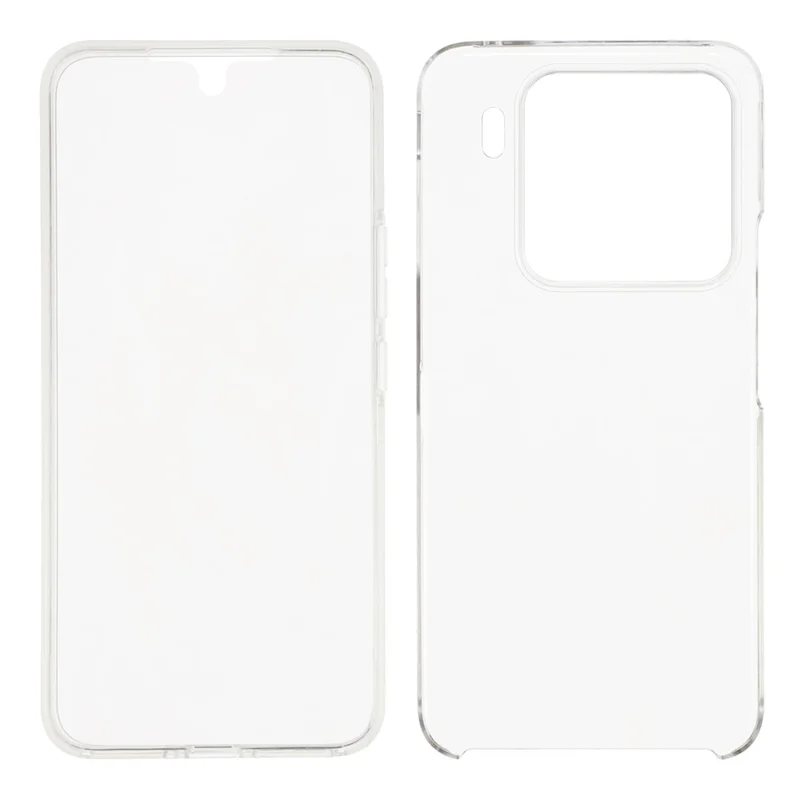 For Xiaomi 15 Pro Case TPU Frame Clear Acrylic Back Phone Cover with PET Film-Cellmalls