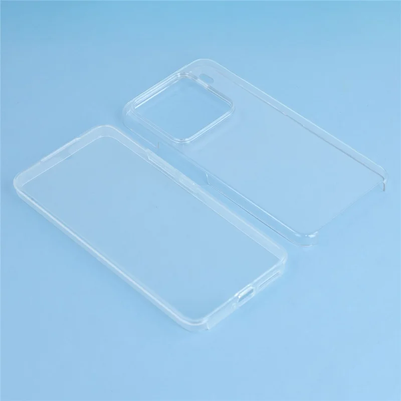 For Xiaomi 15 Pro Case TPU Frame Clear Acrylic Back Phone Cover with PET Film-Cellmalls