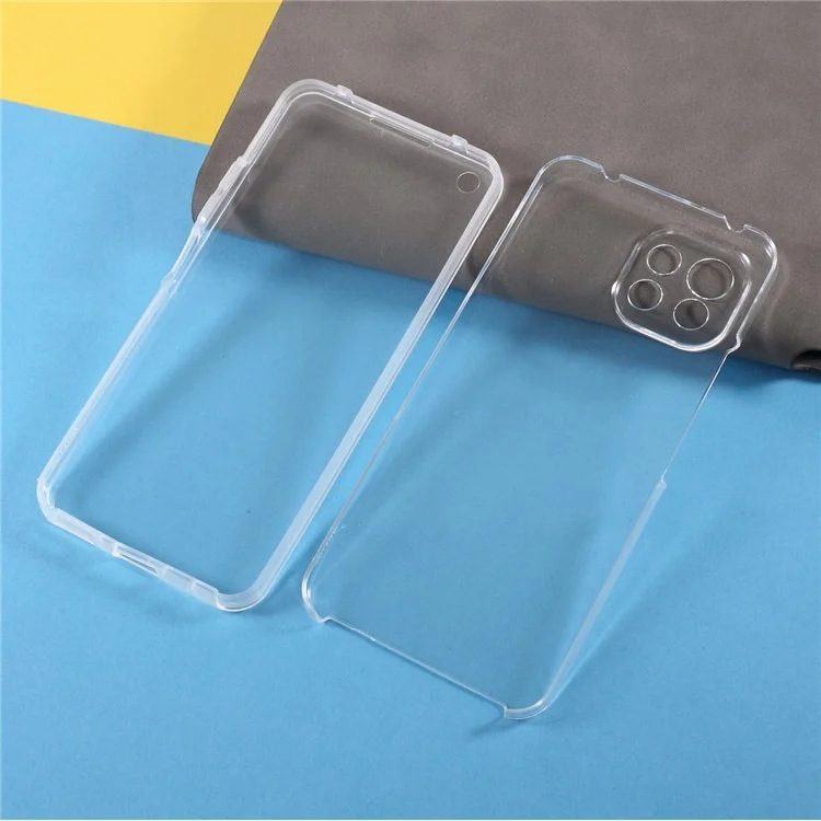 2 in 1 PET Front Cover + TPU + Acrylic Clear Full Protective Hybrid Shell for Xiaomi Mi 11 Lite 4G / 5G / 11 Lite 5G NE-Cellmalls