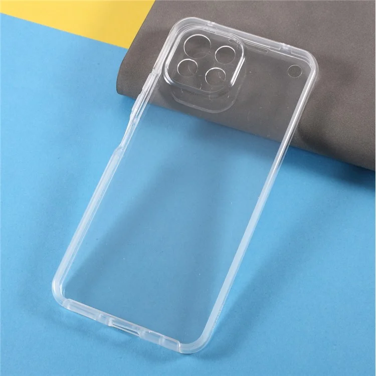 2 in 1 PET Front Cover + TPU + Acrylic Clear Full Protective Hybrid Shell for Xiaomi Mi 11 Lite 4G / 5G / 11 Lite 5G NE-Cellmalls