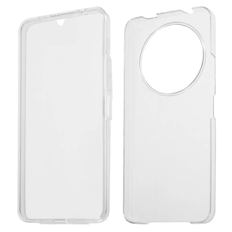 For Xiaomi Redmi A3 4G / Poco C61 4G Clear Case Acrylic + PET 360 Degree Full Body Protective Cover-Cellmalls