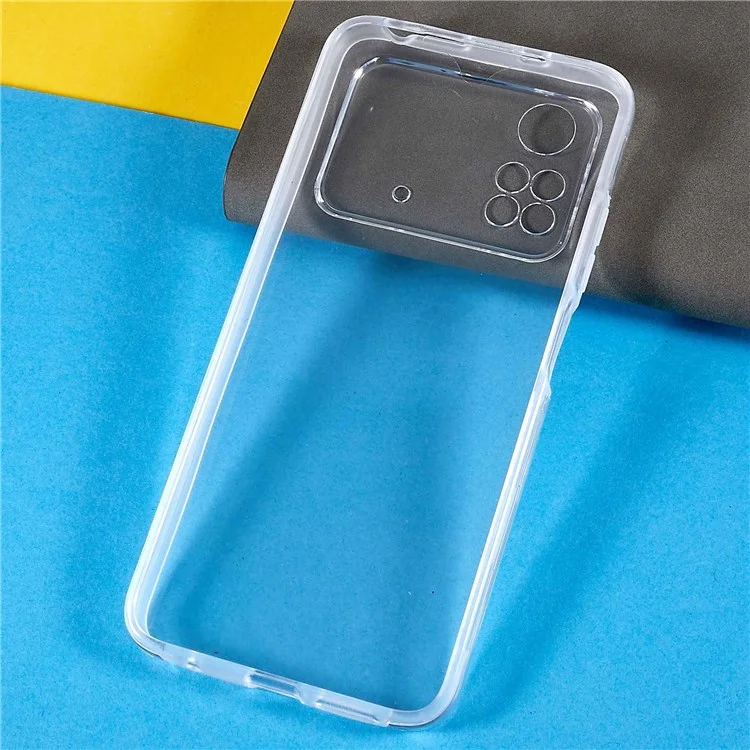 For Xiaomi Poco M4 Pro 4G PET Front Cover + TPU + Acrylic Phone Case All-inclusive Protection Detachable 2-in-1 Shell-Cellmalls