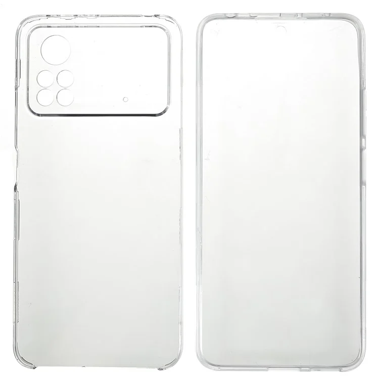 For Xiaomi Poco X4 Pro 5G Detachable 2-in-1 PET + TPU + Acrylic Phone Case Anti-drop Full Protection Cover-Cellmalls