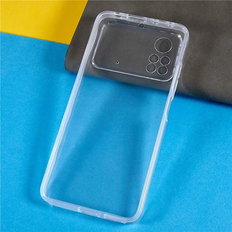 For Xiaomi Poco X4 Pro 5G Detachable 2-in-1 PET + TPU + Acrylic Phone Case Anti-drop Full Protection Cover-Cellmalls