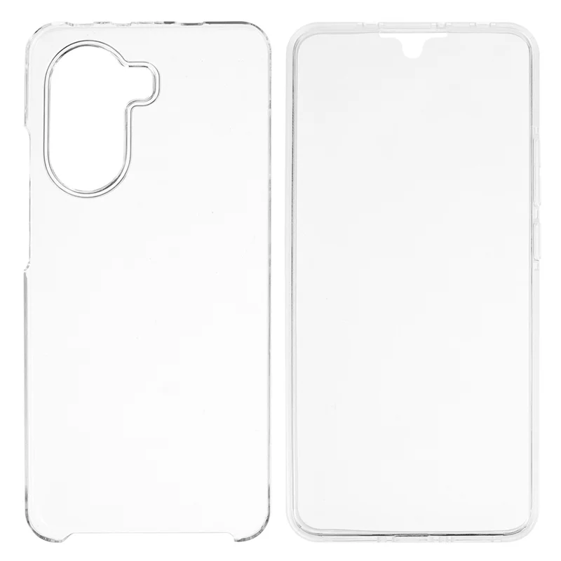 For Xiaomi Poco X7 Pro 5G / Redmi Turbo 4 5G Case TPU Frame Clear Acrylic Back Phone Cover with PET Film-Cellmalls