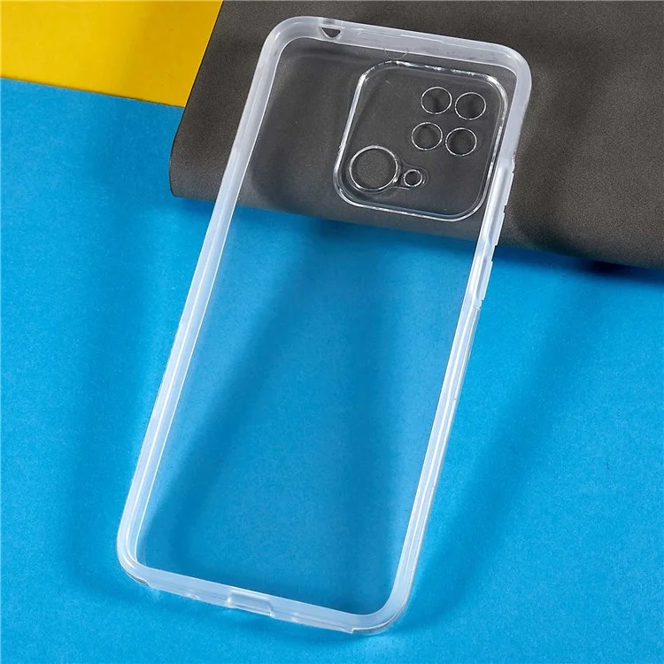 360-degree Protection Phone Case for Xiaomi Redmi 10C 4G, Detachable 2-in-1 PET Front Cover + TPU + Acrylic Cover-Cellmalls