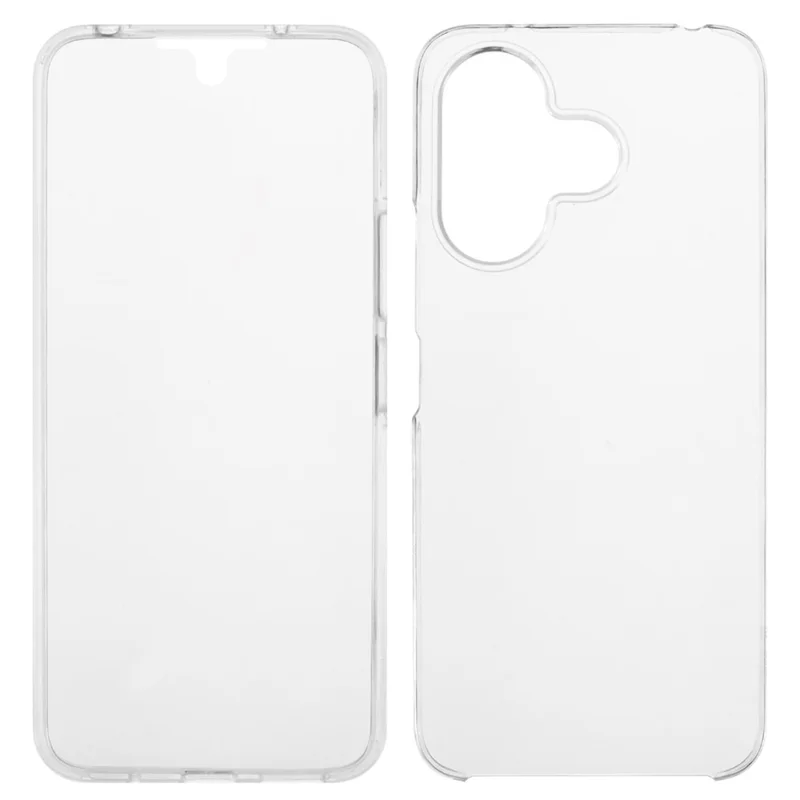 For Xiaomi Redmi 13 5G / 4G Case TPU Frame Clear Acrylic Back Phone Cover with PET Film-Cellmalls