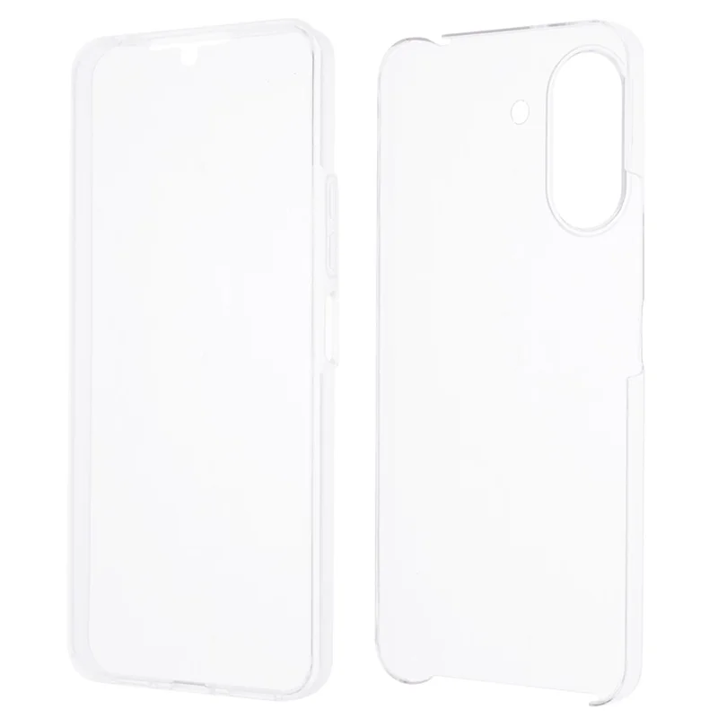 For Xiaomi Redmi 13C 4G / Poco C65 4G Acrylic+TPU Clear Case PET Screen Film 360-Degree Full Coverage-Cellmalls