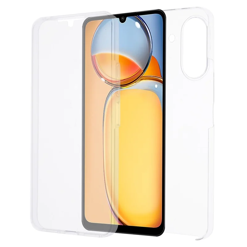 For Xiaomi Redmi 13C 4G / Poco C65 4G Acrylic+TPU Clear Case PET Screen Film 360-Degree Full Coverage-Cellmalls